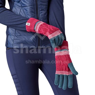 Перчатки Smartwool Popcorn Cable Glove, Prussian Blue (SW SW011470.D17)