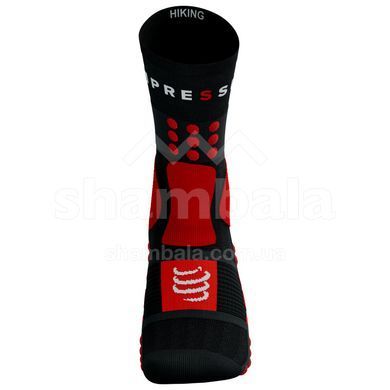 Носки Compressport Hiking Socks, Black/Core Red/White, T2 (7630102554373)