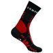 Носки Compressport Hiking Socks, Black/Core Red/White, T2 (7630102554373)