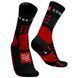 Носки Compressport Hiking Socks, Black/Core Red/White, T2 (7630102554373)