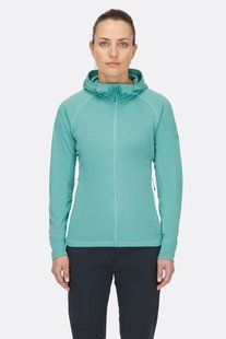 Кофта жіноча Rab Planar Hoody Wmns, Glacier Blue, 8 (QFG-05-GLB-08)