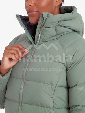 Городской женский зимний пуховик Montane Female Tundra Hoodie, Eucalyptus, S/10/36 (5056237085872)