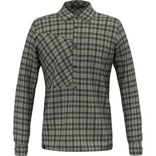 Сорочка чоловіча Salewa Fanes Flannel 5 Polarlite Men's Long Sleeve Shirt, Green Shadow/Dark Olive, 46/S (28446/5136 46/S)