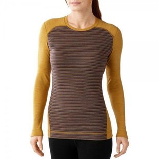 Термофутболка жіноча Smartwool Merino 250 Baselayer Pattern Crew Sunglow Heather, р.XS (SW SS226.164-XS)