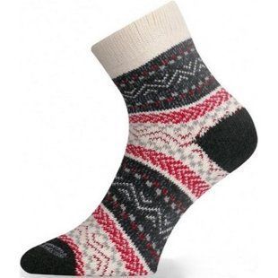 Термоноски трекинговые Lasting HMC, White/Red, L (LSG HMC-083L)