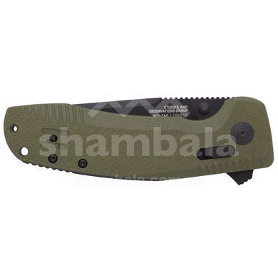 Розкладний ніж SOG TAC XR, OD Green/Straight Edge (SOG 12-38-02--41)