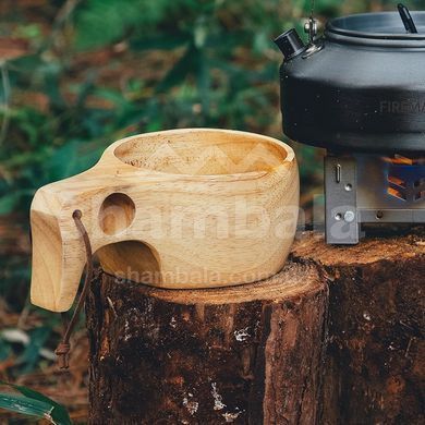 Кружка дерев'яна Fire Maple Ancest Bushcraft Wooden, 300 мл, Water (6971490199519)