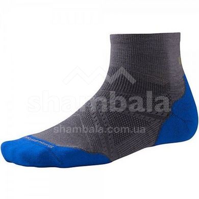 Шкарпетки чоловічі Smartwool PhD Run Light Elite Mini Graphite/Bright Blue, р. XL (SW SW170.374-XL)