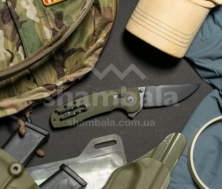 Розкладний ніж SOG TAC XR, OD Green/Straight Edge (SOG 12-38-02--41)