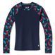 Термокофта женская Smartwool Women's Merino 250 Baselayer Pattern Crew Boxed, Deep Navy Pinwheel, р.XS (SW SW016372.H28-XS)