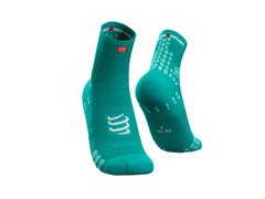 Носки Compressport Pro Racing Socks V3.0 Run High - Summer Refresh 2021, Dynasty green/Opal, T1 (XU00040L 613 0T1)
