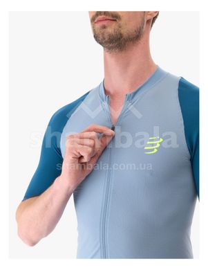 Футболка мужская Compressport Trail Racing Postural SS Top M, Denim/Poseidon, M (7630102584363)