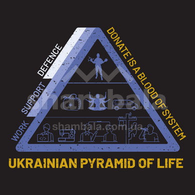Футболка мужская Fram Equipment Ukrainian pyramid of life, Black, S (id_7137)