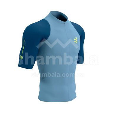 Футболка мужская Compressport Trail Racing Postural SS Top M, Denim/Poseidon, M (7630102584363)