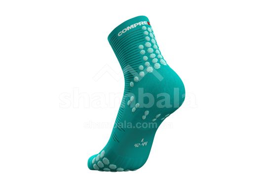 Шкарпетки Compressport Pro Racing Socks V3.0 Run High - Summer Refresh 2021, Dynasty green/Opal, T1 (XU00040L 613 0T1)