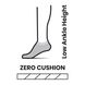 Шкарпетки чоловічі Smartwool Run Zero Cushion Low Ankle Socks, Black, M (SW SW001651.001-M)