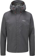 Мембранная куртка мужская Rab Downpour Eco Jacket, Graphene, L (RB QWG-82-GL)