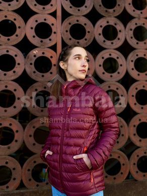 Женский пуховик Rab Microlight Alpine Long Jacket Wmns, STEEL, 14 (821468938335)