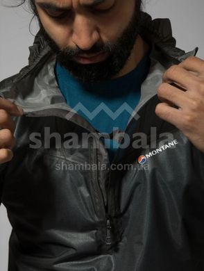 Мембранна куртка для бігу унісекс Montane Podium Pull-On, Charcoal, S (5056237032869)