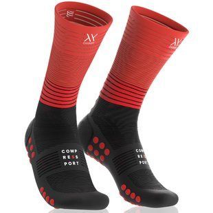 Шкарпетки Compressport Mid Compression Socks 2019 Run, Black/Red, T1 (MDS-R-99RD-T1)