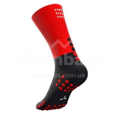Шкарпетки Compressport Mid Compression Socks 2019 Run, Black/Red, T1 (MDS-R-99RD-T1)