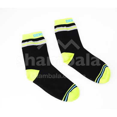 Носки водонепроницаемые Dexshell Pro visibility Cycling, Black/Green, XL (DS648HVYXL)