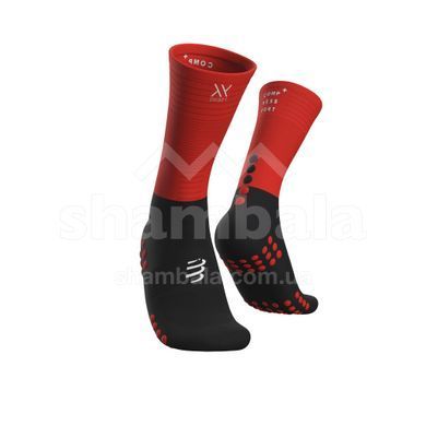 Шкарпетки Compressport Mid Compression Socks 2019 Run, Black/Red, T1 (MDS-R-99RD-T1)