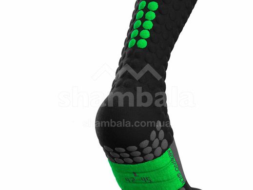 Компресійні гольфи Compressport Ski Touring Full Socks, Black / Green, T3 (SU00014B 909 0T3)