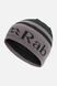 Шапка Rab Logo Band Beanie, Black/Graphene, One Size (QAB-27-BGP-ONE)