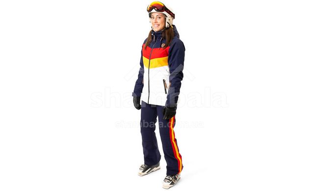 Гірськолижна жіноча тепла мембранна куртка Rehall Hester W 2020, XS - flowers orange (50842-XS)