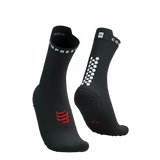 Носки Compressport Pro Racing Socks V4.0 Run High, Black/White, T3 (42-44) (XU00046B9027T3)