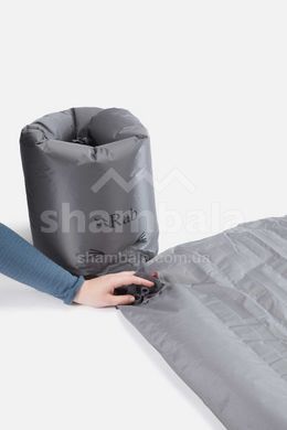 Килимок надувний Rab Stratosphere 5.5, 196x64x8см, Graphene (RB QMA-03-GRH-LNG-WDE)