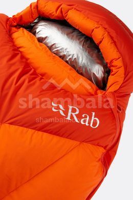 Спальний мішок Rab Andes Infinium 800 Regular, (-23&deg;C), 195 см - Left Zip, Atomic (QSM-86-ATO-REG-LZ)