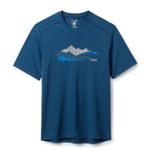 Футболка чоловіча Rab Force Graphic Tee, Tempest Blue, M (RB QCC-48-TMB-MED)