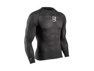 Чоловіча термофутболка з довгим рукавом Compressport 3D Thermo 50g LS Tshirt, Black, L / XL (TS3D-LS-50-99-3L)