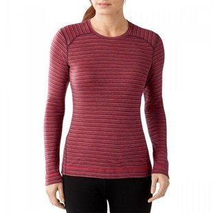 Термофутболка жіноча Smartwool Merino 250 Baselayer Pattern Crew Aubergin Heather, р.XS (SW SS226.765-XS)