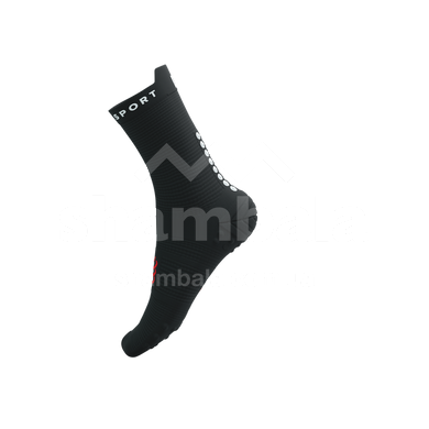 Шкарпетки Compressport Pro Racing Socks V4.0 Run High, Black/White, T3 (42-44) (XU00046B9027T3)