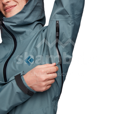 Мембранна жіноча куртка для трекінгу Black Diamond Liquid Point Shell, XS - Alpine Lake (BD MA8A.3000-XS)