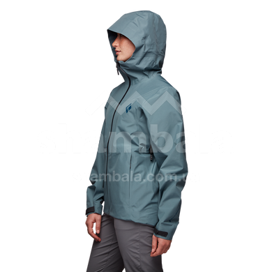 Мембранна жіноча куртка для трекінгу Black Diamond Liquid Point Shell, XS - Alpine Lake (BD MA8A.3000-XS)