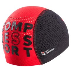 Шапка Compressport 3D Thermo Seamless Beanie, Black / Red (SB3D-99RD)