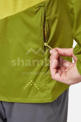 Ветровка мужская Rab Windveil Jacket, Aspen Green/Zest, S (QWS-68-ASZ-SML)