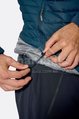 Чоловічий пуховик Rab Microlight Windstopper Hoody, Black, L (RB QDB-73-BLK-LRG)