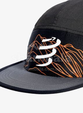 Кепка Compressport 5 Panel Light Cap - Trail Capsule 2023, Black/Rust, One Size (CU00117L 924 0TU)