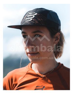 Кепка Compressport 5 Panel Light Cap - Trail Capsule 2023, Black/Rust, One Size (CU00117L 924 0TU)