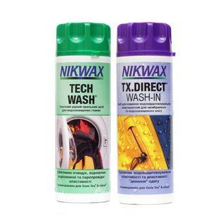 Стирка и пропитка для мембран Nikwax Twin Pack (Tech Wash 300 мл + TX Direct 300 мл) (NK 0103P06)