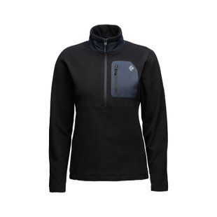 Кофта флісова жіноча Black Diamond W Rift HZ Fleece Jacket, Black/Black, M (BD 7441169008MED1)