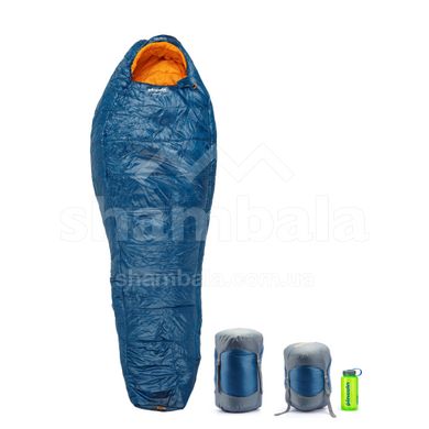 Спальний мішок Pinguin Spirit (-5/-12°C), 195 см - Left Zip, Blue (PNG 232448) 2020