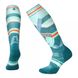Шкарпетки жіночі Smartwool PhD Ski Medium Pattern Mediterranean Green, р. M (SW B01002.A19-M)