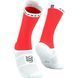 Шкарпетки Compressport Pro Racing Socks V4.0 Bike 2025, Fluo Red/White, T3 (7630102587562)