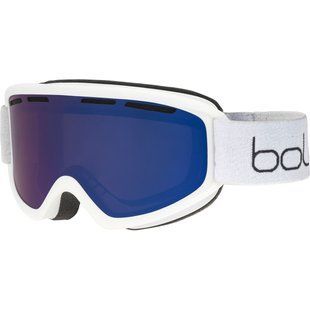 Маска горнолыжная Bolle Freeze Plus, White Matte/Bronze Blue, One size (BL FREEZEPLUS.22053) УЦЕНКА - Царапины на линзе
